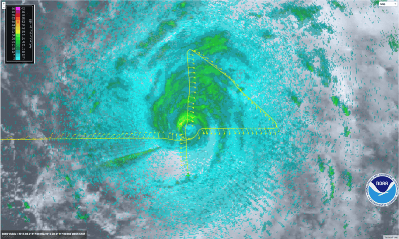 #NOAA43 After Passing Through the eye of Hurricane Danny 