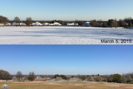 Snow Amounts at DFW in 2015 January - March