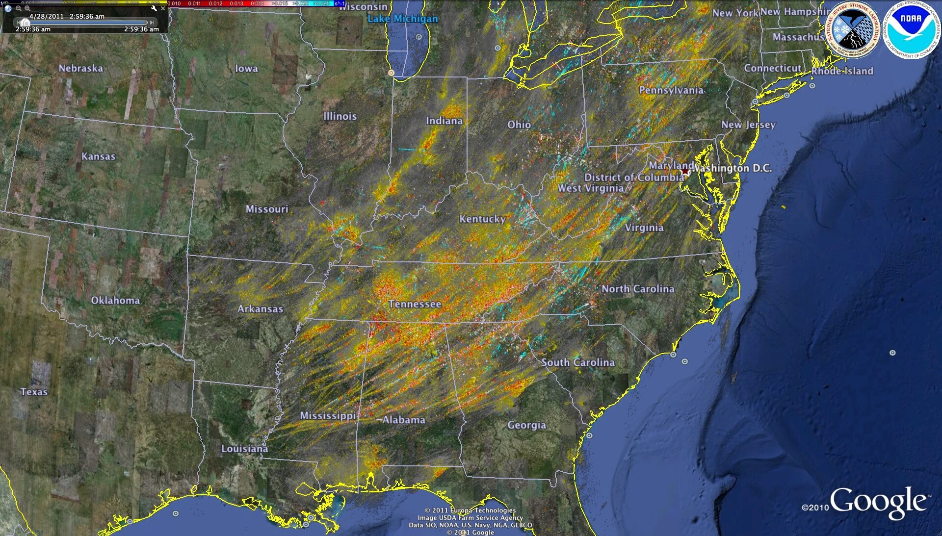 southeast-tornado-track-map