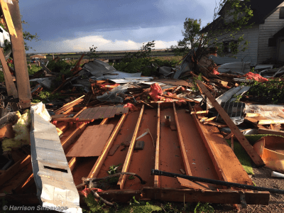 Dodge City trailer damage