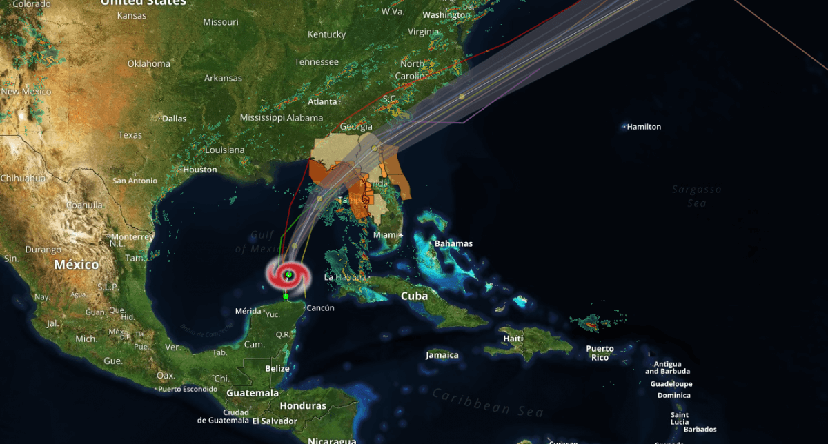 Location of Colin at 5:30 pm EDT on Sunday June 5, 2016 in the Gulf of Mexico