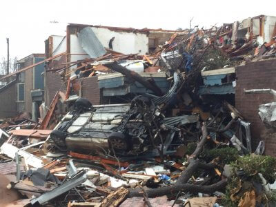 Garland tornado damage